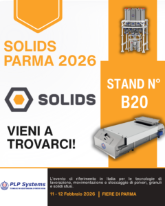 SOLIDS PARMA 2026 - PLP Systems stand B20